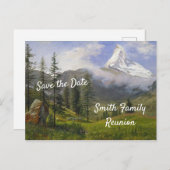 マッターホルンの家族会 インビテーションポストカード (正面/裏面)