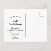 マッターホルンの家族会 インビテーションポストカード (裏面)