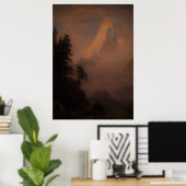 『マッターホルンの日の出』(1875年以後) ポスター (ホームオフィス)