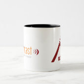 マッターホルンの露天掘りのマグ ツートーンマグカップ (中央)