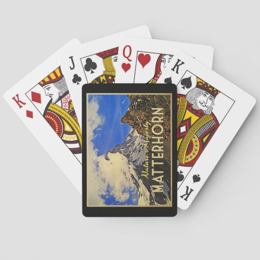 マッターホルンアルプスヴィンテージ トランプ (裏面)