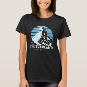 マッターホルンスイスマウンテンズロッククライミングヒキ Tシャツ
