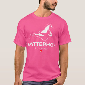 マッターホルンスイスマウンテンズロッククライミングヒキ Tシャツ