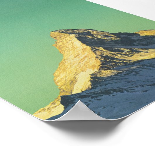 マッターホルンスイスレトロヴィンテージ旅行ポスター ポスター (角)