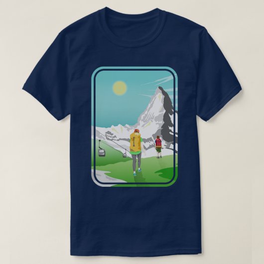 マッターホルンスイス Tシャツ (デザイン正面)
