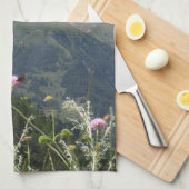 マッターホルン山の写真 キッチンタオル (四つ折り)