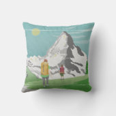 マッターホルン旅行ポスターSwitzerland クッション (裏面)