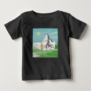 マッターホルン旅行ポスターSwitzerland ベビーTシャツ