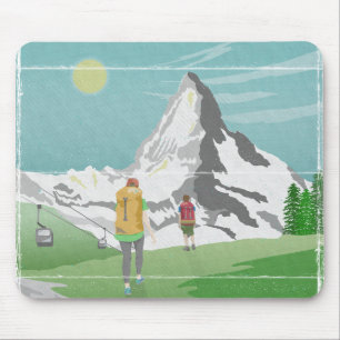 マッターホルン旅行ポスターSwitzerland マウスパッド