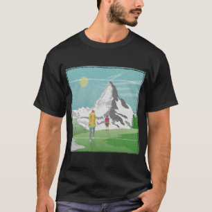 マッターホルン旅行ポスターSwitzerland Tシャツ