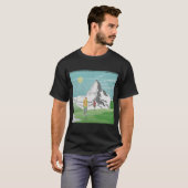 マッターホルン旅行ポスターSwitzerland Tシャツ (正面フル)