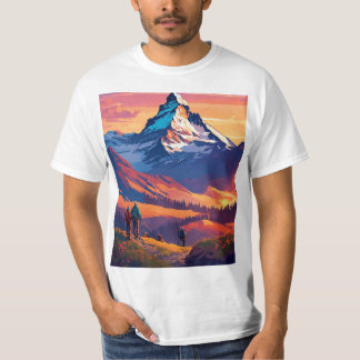 マッターホルン・アルプスの山 Tシャツ