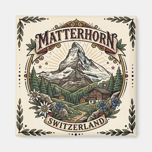 マッターホルン スイス マグネット (正面)