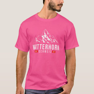 マッターホルン スイス 山岳 登山 健行 Tシャツ