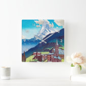 マッターホルン,マターホルン,吉田宏,ウッドカット スクエア壁時計 (ホーム)