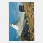 マッターホルン、Zermatt、スイス連邦共和国 キッチンタオル (縦)