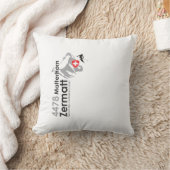 マッターホルンZermattのスキー クッション (ブランケット)