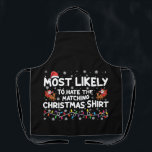 マッチするクリスマスが最も嫌いになる エプロン<br><div class="desc">一致するクリスマス家族のマッチングを嫌いになりやすい</div>