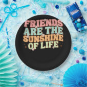 マッチする花花友達は太陽の光 ペーパープレート (パーティー)