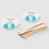 マッチの冬の青い松の結婚木のナ ハンドファン (組立なし)