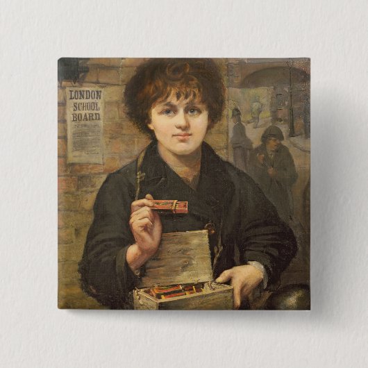 マッチの売り手 缶バッジ (正面)