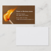 マッチの火 名刺 (正面/裏面)