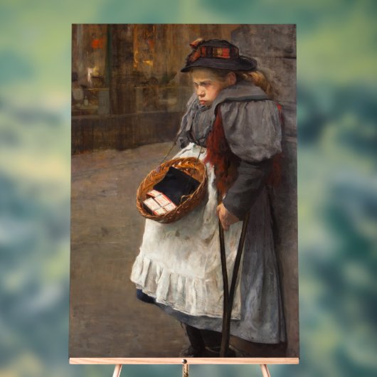 マッチスティックガール貧しい通りウルチンアーバン貧困 アクリルサイン (ニュートラル)