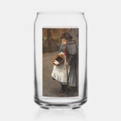 マッチスティックガール貧しい通りウルチンアーバン貧困 ガラス缶 (正面)