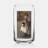 マッチスティックガール貧しい通りウルチンアーバン貧困 ガラス缶 (裏面)