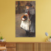 マッチスティックガール貧しい通りウルチンアーバン貧困 キャンバスプリント (インサイチュ (リビング))