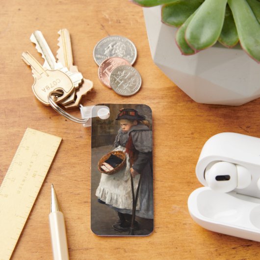 マッチスティックガール貧しい通りウルチンアーバン貧困 キーホルダー (デスク)