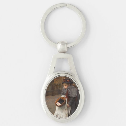 マッチスティックガール貧しい通りウルチンアーバン貧困 キーホルダー (正面)