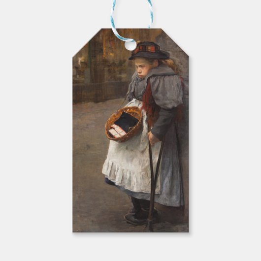 マッチスティックガール貧しい通りウルチンアーバン貧困 ギフトタグ (正面)