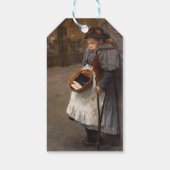 マッチスティックガール貧しい通りウルチンアーバン貧困 ギフトタグ (裏面)