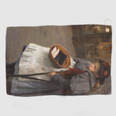 マッチスティックガール貧しい通りウルチンアーバン貧困 ゴルフタオル (横)