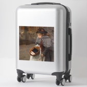 マッチスティックガール貧しい通りウルチンアーバン貧困 シール (スーツケース)