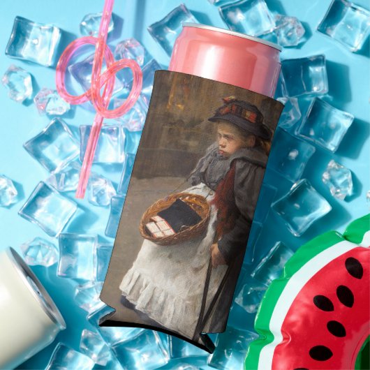 マッチスティックガール貧しい通りウルチンアーバン貧困 スリム缶クーラー (インサイチュ 夏)