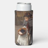 マッチスティックガール貧しい通りウルチンアーバン貧困 スリム缶クーラー (Seltzer裏面)