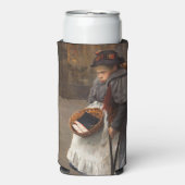 マッチスティックガール貧しい通りウルチンアーバン貧困 スリム缶クーラー (Seltzer正面)