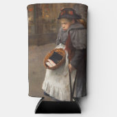 マッチスティックガール貧しい通りウルチンアーバン貧困 スリム缶クーラー (正面)