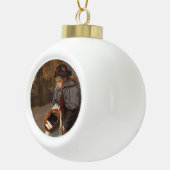 マッチスティックガール貧しい通りウルチンアーバン貧困 セラミックボールオーナメント (右)