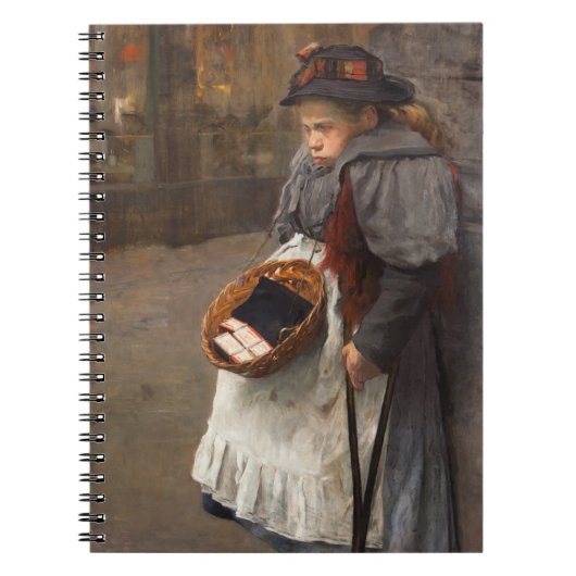 マッチスティックガール貧しい通りウルチンアーバン貧困 ノートブック (正面)