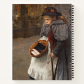 マッチスティックガール貧しい通りウルチンアーバン貧困 ノートブック (裏面)