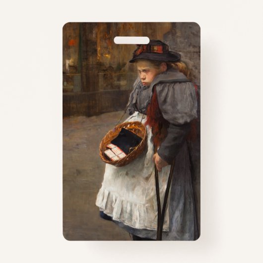 マッチスティックガール貧しい通りウルチンアーバン貧困 バッジ (正面)