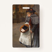 マッチスティックガール貧しい通りウルチンアーバン貧困 バッジ (裏面)