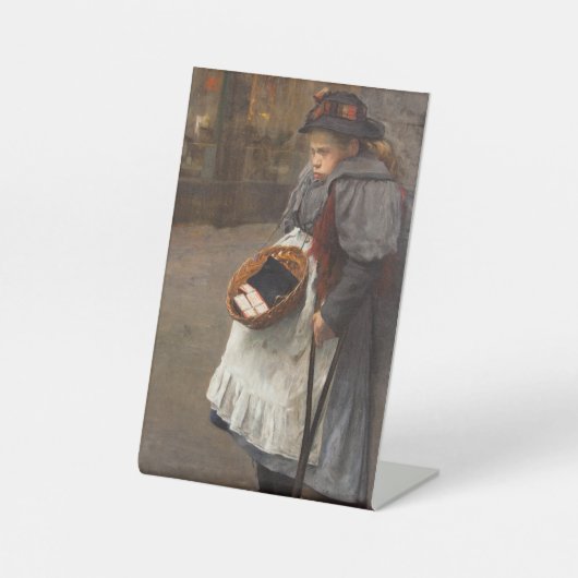 マッチスティックガール貧しい通りウルチンアーバン貧困 台座サイン (正面)