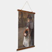 マッチスティックガール貧しい通りウルチンアーバン貧困 吊り下げ型タペストリー (傾斜あり)