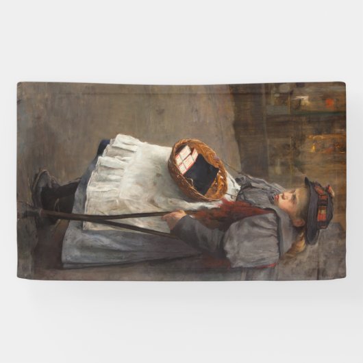 マッチスティックガール貧しい通りウルチンアーバン貧困 横断幕 (横)