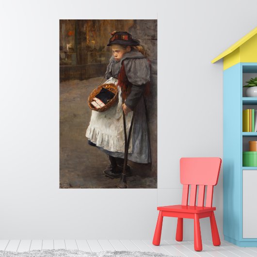 マッチスティックガール貧しい障害者市場オン通り ポスター (子ども部屋1)