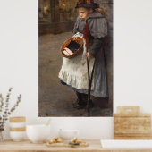 マッチスティックガール貧しい障害者市場オン通り ポスター (キッチン)